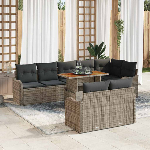 Tuin Sofa Set Met Kussen 9 Pcs 100 X 55 X 73 Cm