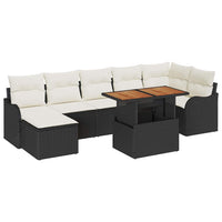 Tuin Sofa Set Met Kussen Met Opslag 8 Pcs