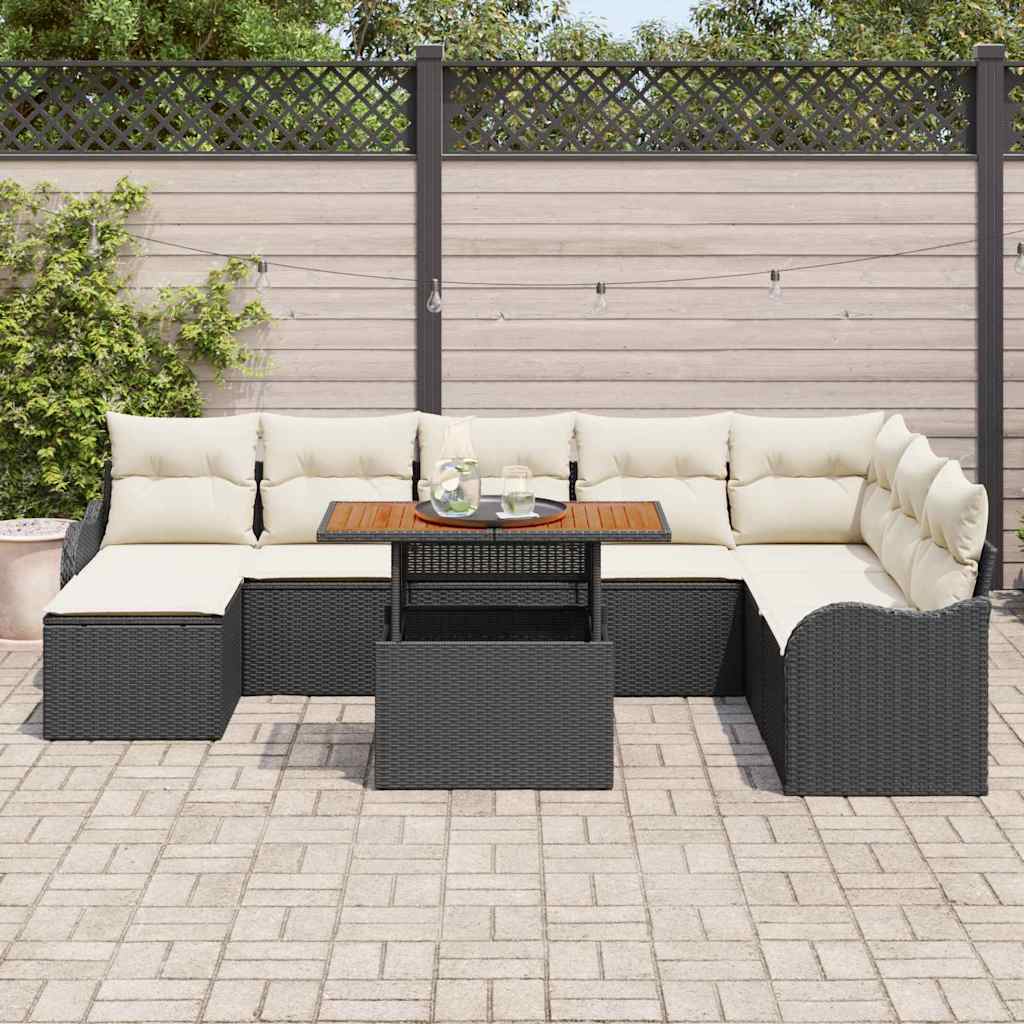 Tuin Sofa Set Met Kussen Met Opslag 9 Pcs
