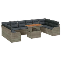 Tuin Sofa Set Met Kussen 11 Pcs 100 X 55 X 73 Cm