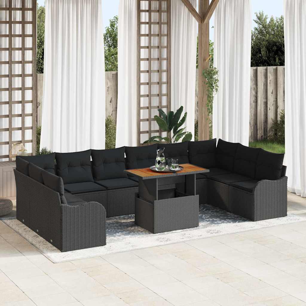 Tuin Sofa Set Met Kussen 11 Pcs 100 X 55 X 73 Cm