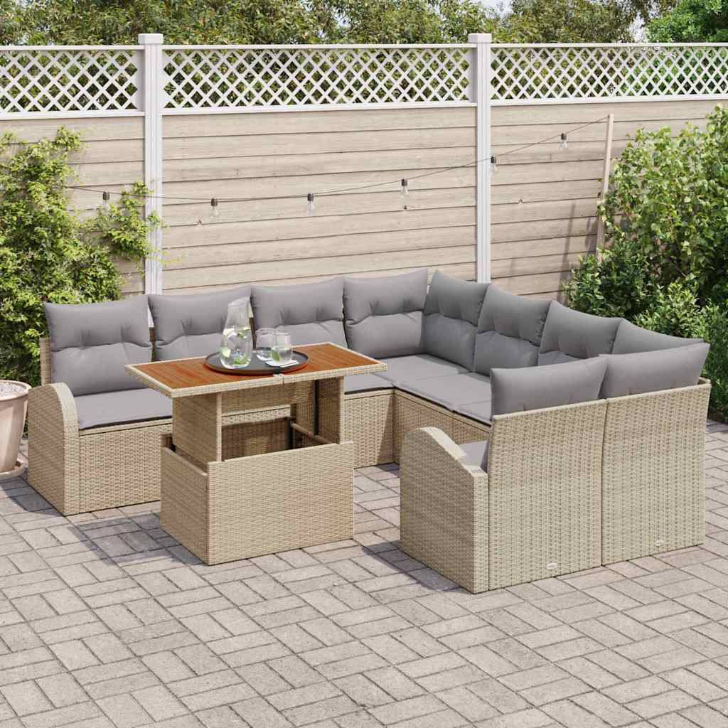 Tuin Sofa Set 9 Pcs En Licht 100 X 55 X 73 Cm