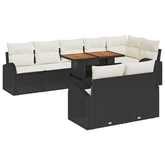 Tuin Sofa Set Met Kussen 9 Pcs 100 X 55 X 73 Cm