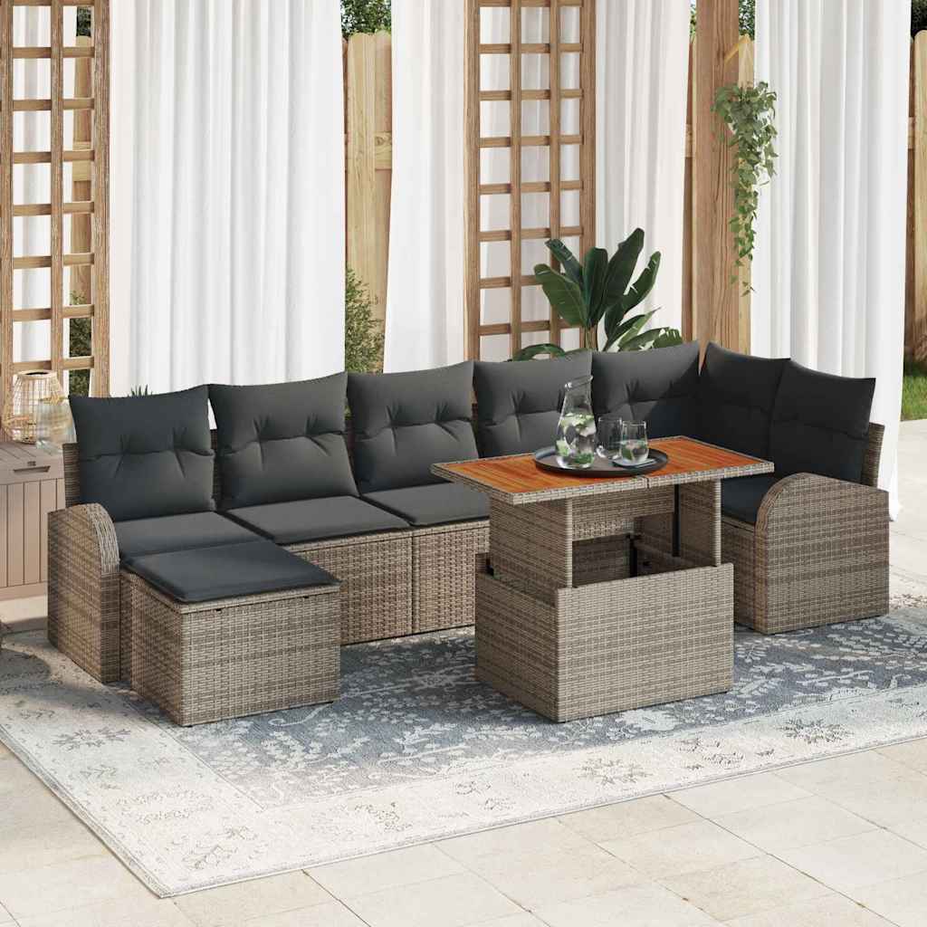 Tuin Sofa Set Met Kussen 8 Pcs