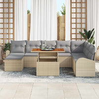 Tuin Sofa Set Met Kussen 9 Pcs En Licht
