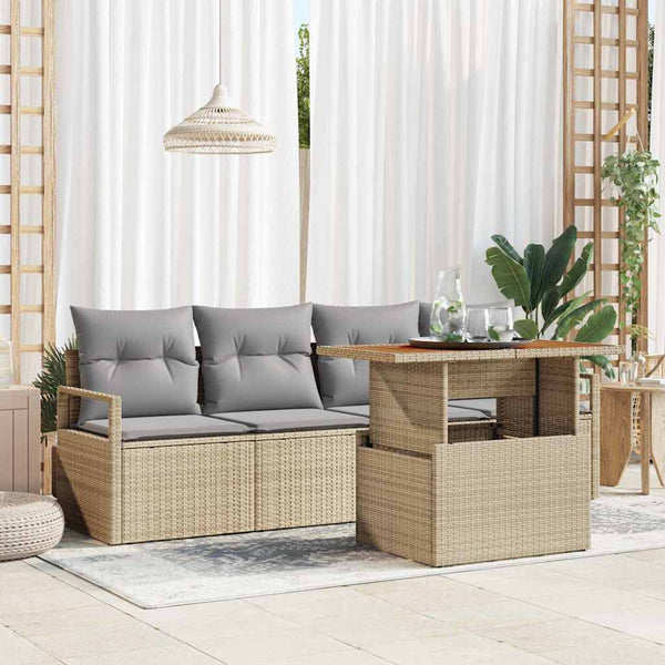 Tuin Sofa Set Met Kussen 5 Pcs 100 X 55 X 73 Cm