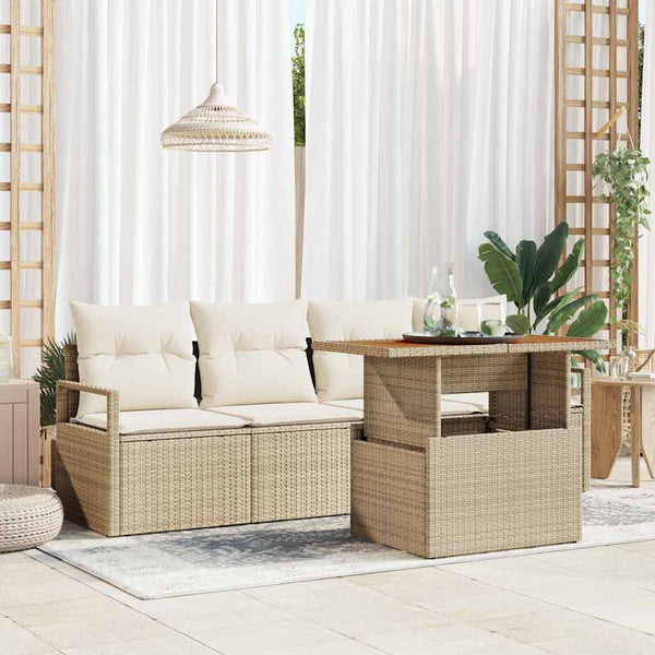 Tuin Sofa Set Met Kussen 5 Pcs 100 X 55 X 73 Cm