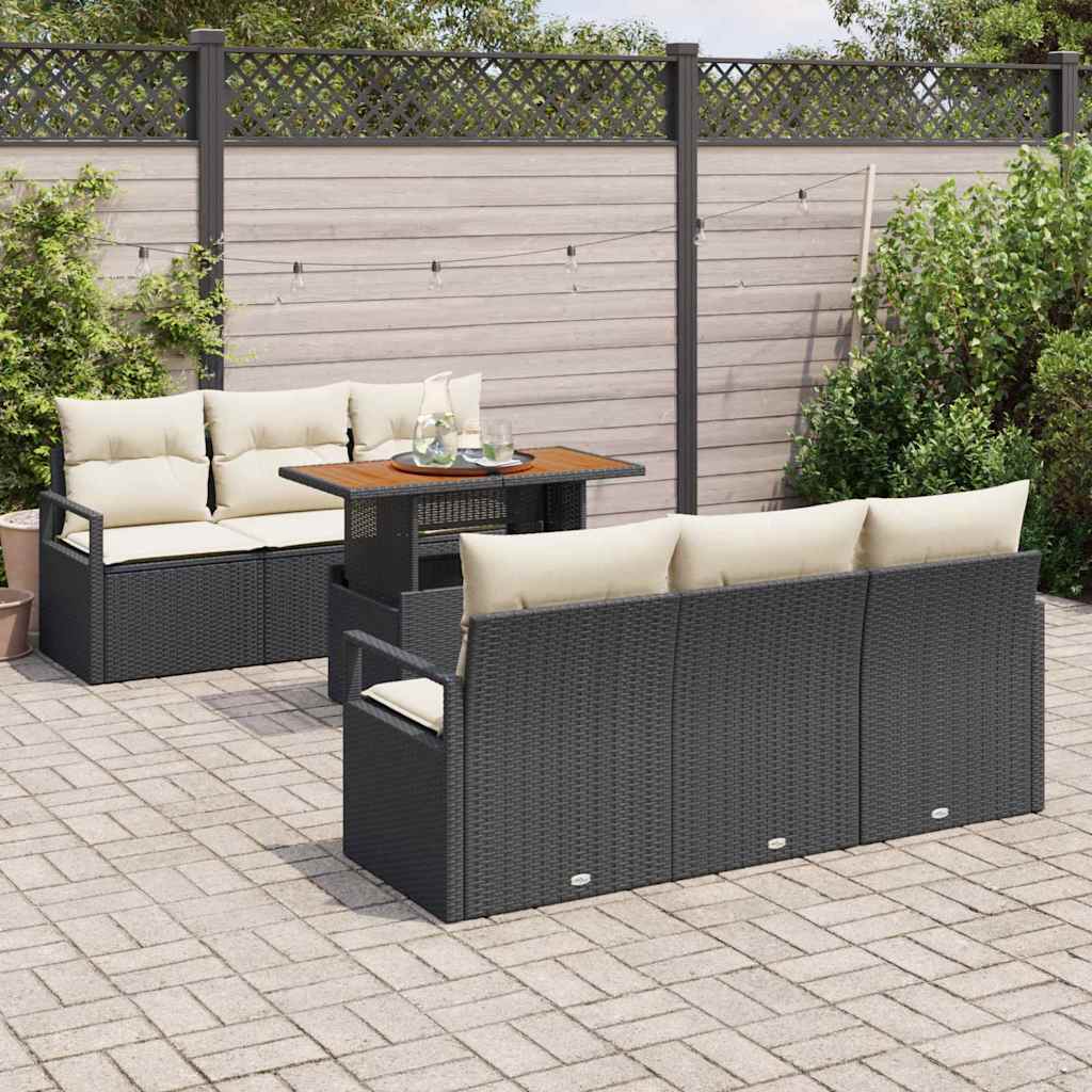 Tuin Sofa Set Met Kussen 7 Pcs 100 X 55 X 73 Cm