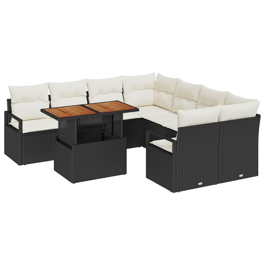 Tuin Eetset Met Kussen 9 Pcs 100 X 55 X 73 Cm