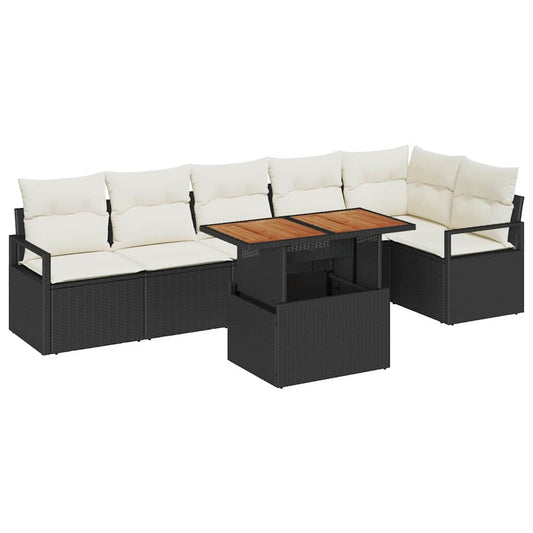 Tuin Eetset Met Kussen 7 Pcs 100 X 55 X 73 Cm
