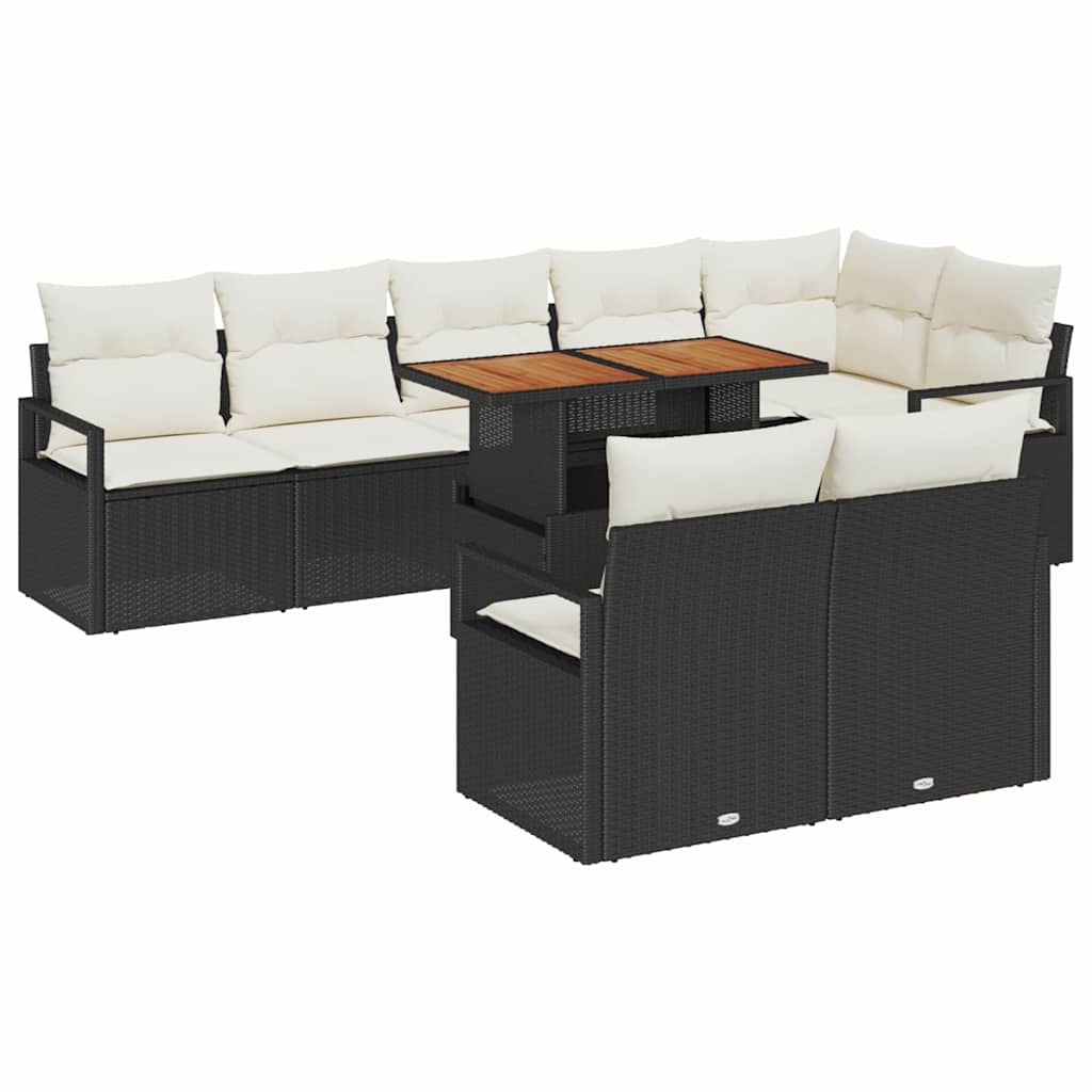 Tuin Sofa Set Met Kussen 9 Pcs 100 X 55 X 73 Cm