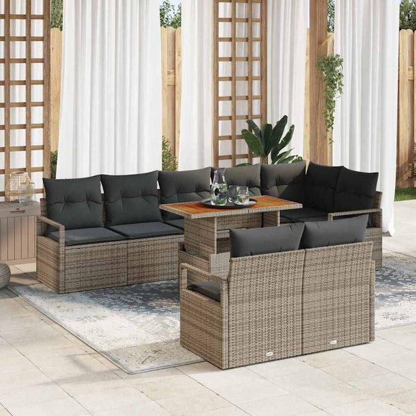 Tuin Sofa Set Met Kussen 9 Pcs 100 X 55 X 73 Cm