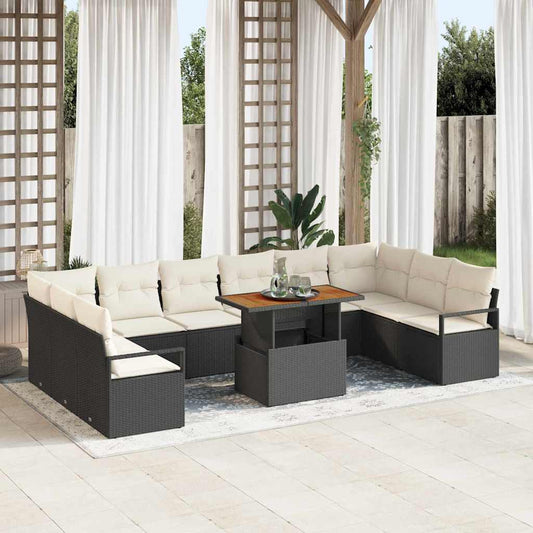 Tuin Sofa Set Met Kussen 11 Pcs 100 X 55 X 73 Cm