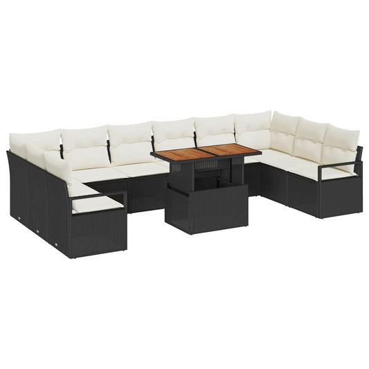 Tuin Sofa Set Met Kussen 11 Pcs 100 X 55 X 73 Cm