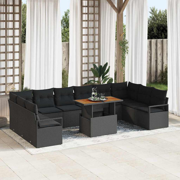 Tuin Sofa Set Met Kussen 11 Pcs 100 X 55 X 73 Cm
