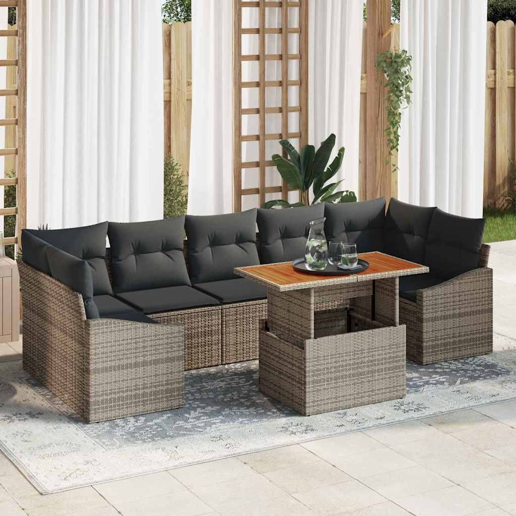 Tuin Eetset Met Kussen 100 X 55 X 73 Cm