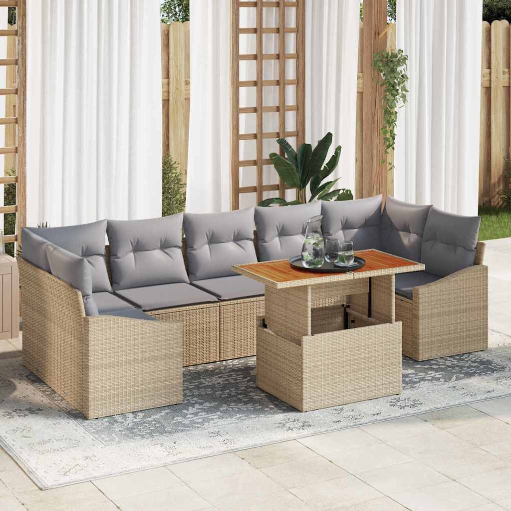Tuin Eetset Met Kussen 100 X 55 X 73 Cm
