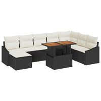 Tuin Eetset Met Kussen 9 Pcs