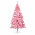 Kunstmatig Voorverlicht Kerstboom Met 300 Led Pvc Roze