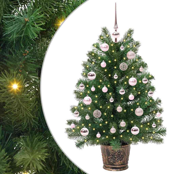Kunstkerstboom Met 150 Led Met Standaard Groen Pe En Pvc
