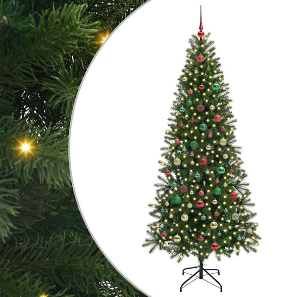 Kunstkerstboom Met 150 Led Met Standaard Groen Pe En Pvc