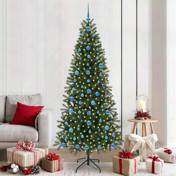 Kunstkerstboom Met 150 Led Met Standaard Groen Pe En Pvc