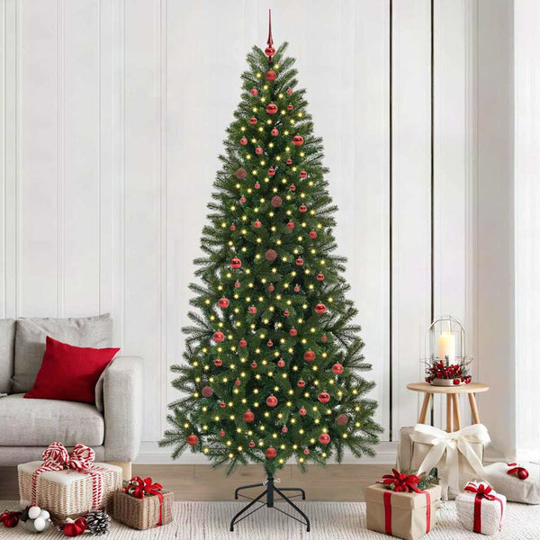 Kunstkerstboom Met 150 Led Met Standaard Groen Pe En Pvc
