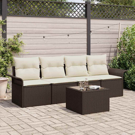 Tuin Sofa Set Met Kussen 5 Pcs 55 X 55 X 37 Cm