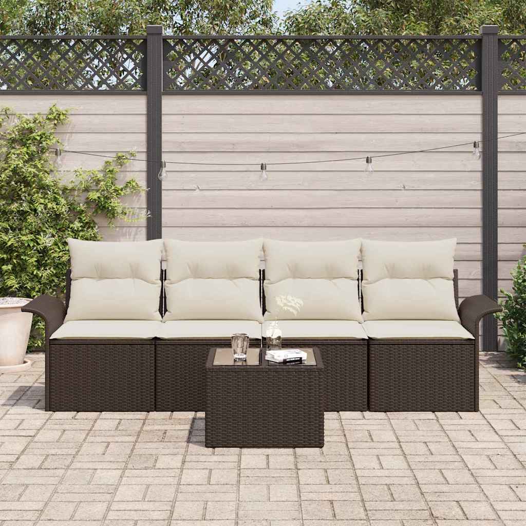 Tuin Sofa Set Met Kussen 5 Pcs 55 X 55 X 37 Cm