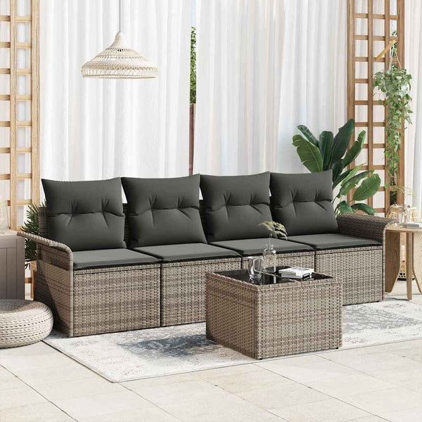 Tuin Sofa Set Met Kussen 5 Pcs 55 X 55 X 37 Cm