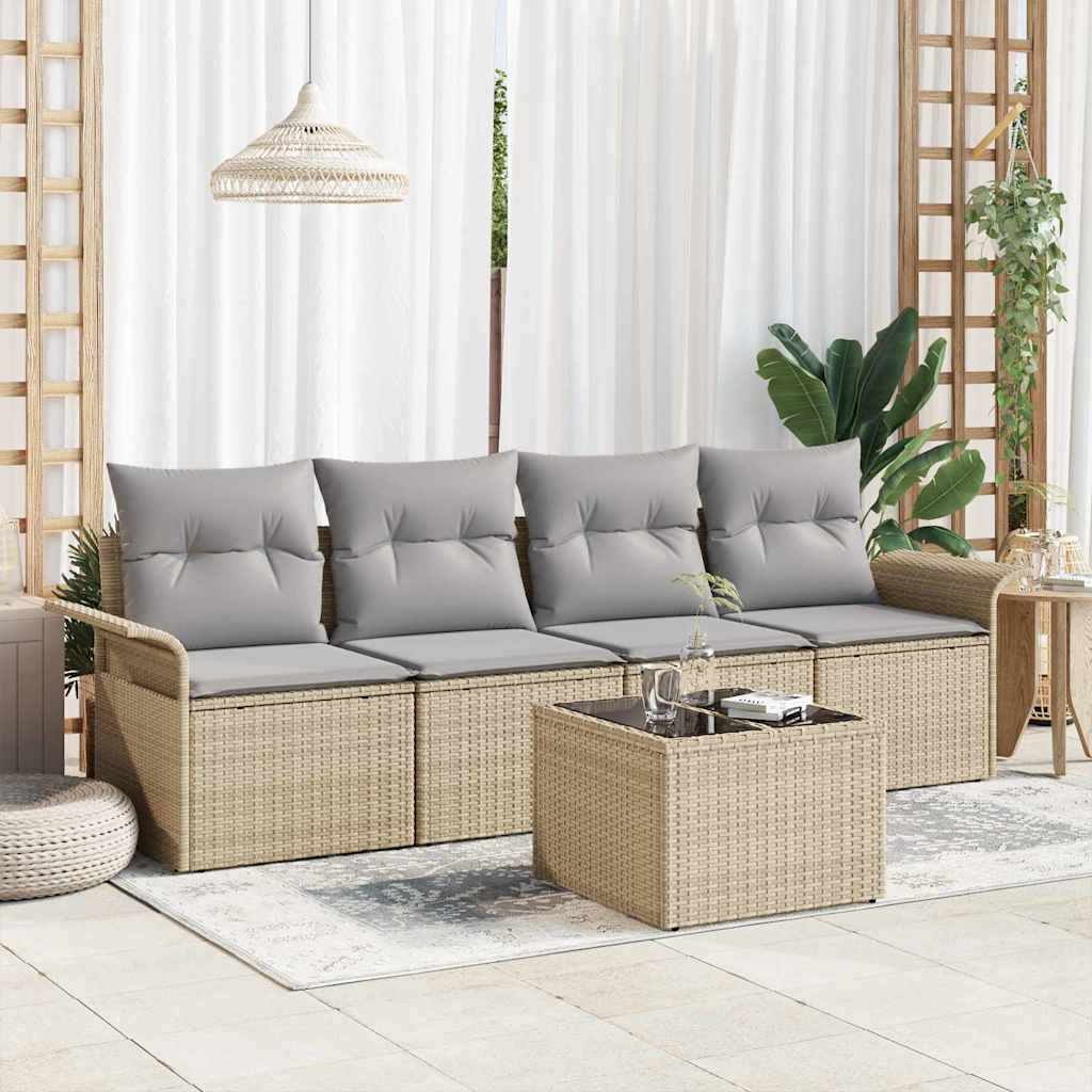 Tuin Sofa Set Met Kussen 5 Pcs 55 X 55 X 37 Cm