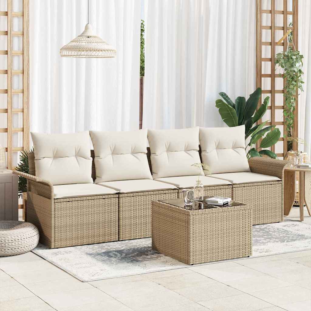 Tuin Sofa Set Met Kussen 5 Pcs 55 X 55 X 37 Cm