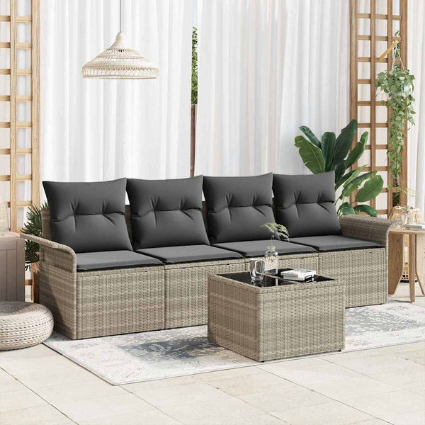 Tuin Sofa Set Met Kussen 5 Pcs 55 X 55 X 37 Cm