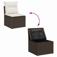 Tuin Sofa Set Met Kussen 7 Pcs En Crème 55 X 55 X 37 Cm