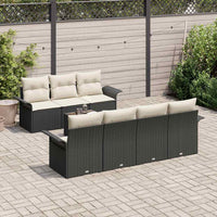 Tuin Sofa Set Met Kussen 8 Pcs En Crème 55 X 55 X 37 Cm