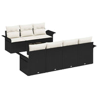 Tuin Sofa Set Met Kussen 8 Pcs En Crème 55 X 55 X 37 Cm