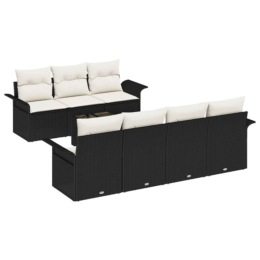 Tuin Sofa Set Met Kussen 8 Pcs En Crème 55 X 55 X 37 Cm
