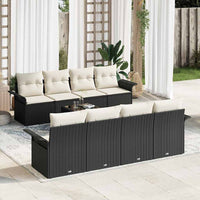 Tuin Sofa Set Met Kussen 9 Pcs En Crème 55 X 55 X 37 Cm