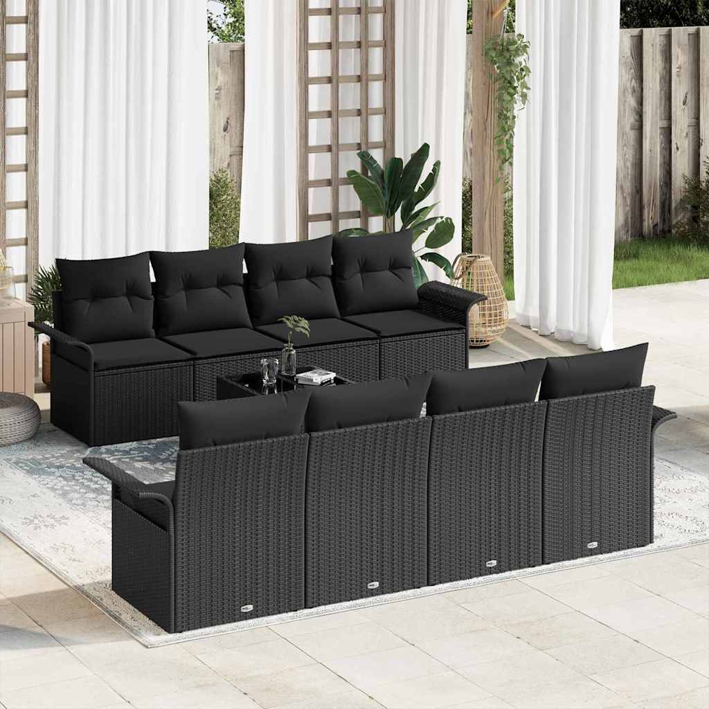 Tuin Sofa Set Met Kussen 9 Pcs En Crème 55 X 55 X 37 Cm
