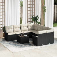 Tuin Sofa Set Met Kussen 9 Pcs En Crème 55 X 55 X 37 Cm