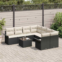Tuin Sofa Set Met Kussen 9 Pcs En Crème 55 X 55 X 37 Cm