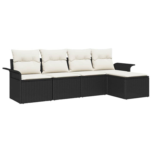 Tuin Sofa Set Met Kussen Met Opslag 5 Pcs Poly Riet