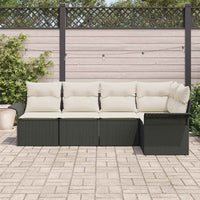 Tuin Sofa Set Met Kussen Met Opslag 5 Pcs Poly Riet