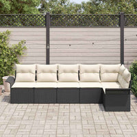 Tuin Sofa Set Met Kussen Met Opslag 6 Pcs Poly Riet