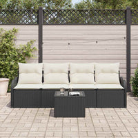 Tuin Sofa Set Met Kussen 5 Pcs En Crème 55 X 55 X 37 Cm