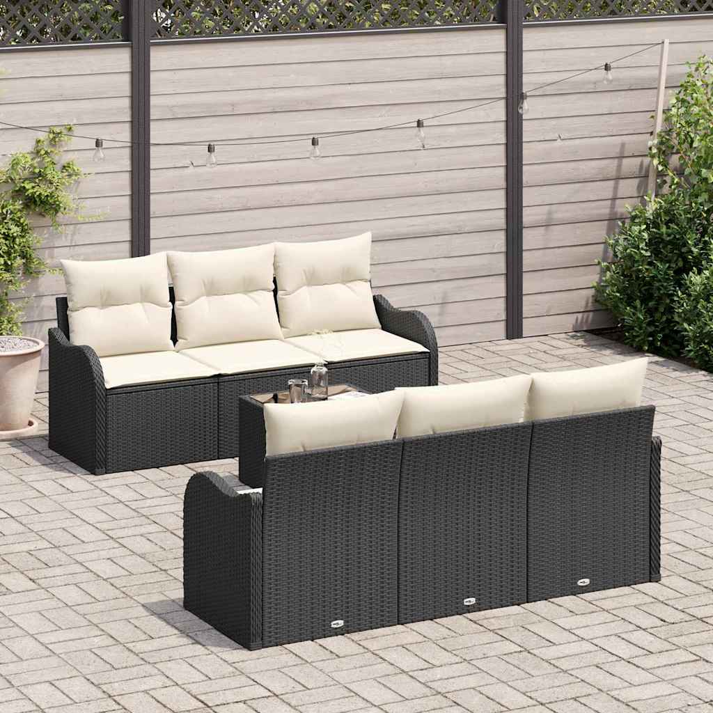 Tuin Sofa Set Met Kussen 7 Pcs En Crème 55 X 55 X 37 Cm