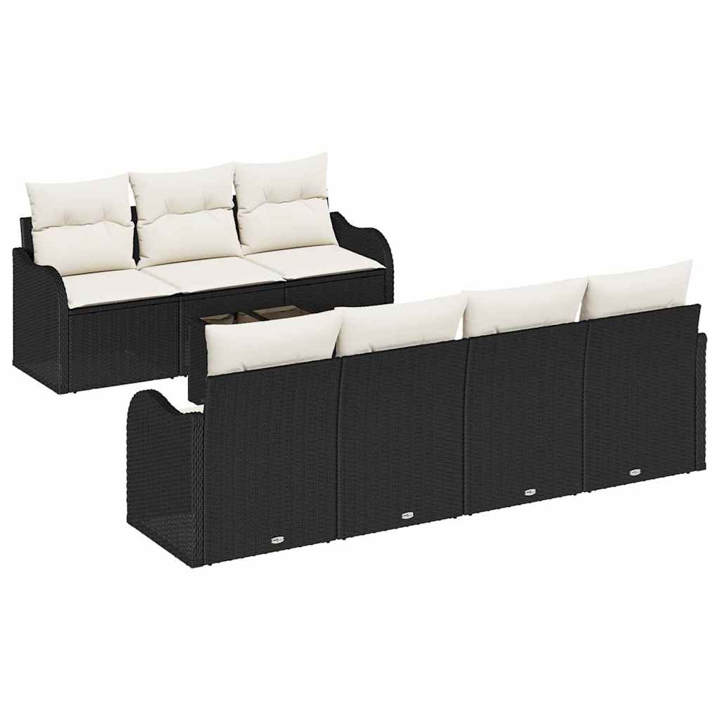 Tuin Sofa Set Met Kussen 8 Pcs En Crème 55 X 55 X 37 Cm