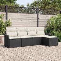 Tuin Sofa Set Met Kussen Met Opslag 5 Pcs Poly Riet