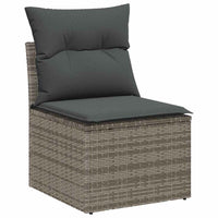 Tuin Sofa Set Met Kussen Met Opslag 6 Pcs Poly Riet