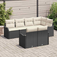 Tuin Sofa Set Met Kussen Met Opslag 7 Pcs Poly Riet